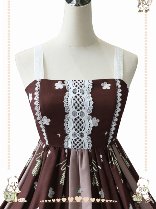 The Little Bear's Adventures Series Sweet Lolita Sling Dress