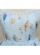 Starfish Song Light Blue Sweet Lolita Sling Dress