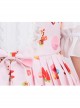 Dessert Printing Sweet Lolita Pink Sling Dress