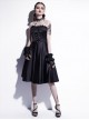 Fashion Sexy Black Strapsless Dress Gothic Lolita Dress