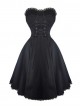 Fashion Sexy Black Strapsless Dress Gothic Lolita Dress