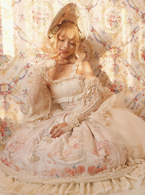 My First Love Series Flower Cake Classic Lolita Sleeveless Dress First Version