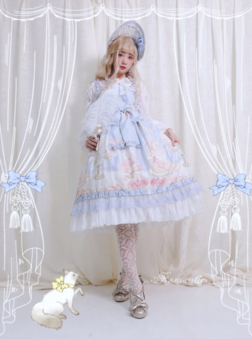 My First Love Series Flower Cake Sweet Lolita Sleeveless Dress Second Version