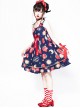 Strawberries Floating In The Universe Series High Waist Version Sweet Lolita Sleeveless Dress