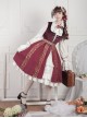 Anna Polka Series Embroidery Retro Classic Lolita Jumper Dress