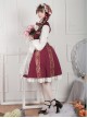 Anna Polka Series Embroidery Retro Classic Lolita Jumper Dress