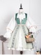 Anna Polka Series Embroidery Retro Classic Lolita Jumper Dress