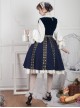 Anna Polka Series Embroidery Retro Classic Lolita Jumper Dress