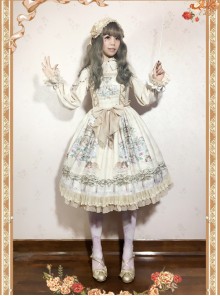 Angel's Music Chapter Series Printing Classic Lolita Sling Dress