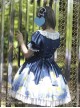 Magic Tea Party Starry Sky Series Dark Blue Sweet Lolita Short Sleeve Dress