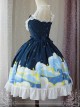 Magic Tea Party Starry Sky Series Dark Blue Sweet Lolita Sling Dress