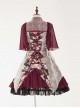 Red-crowned Crane Pattern Chinese Style Classic Lolita Half Sleeve Dress