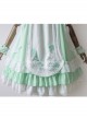 Camellia Series Chinese Style Embroidery High Waist Lolita Dress