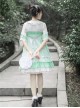 Camellia Series Chinese Style Embroidery High Waist Lolita Dress