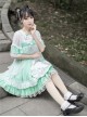 Camellia Series Chinese Style Embroidery High Waist Lolita Dress