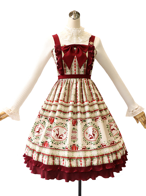 Happy Holiday Series Classic Lolita Sling Dress