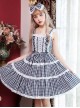 Chiffon Lace Plaid Classic Lolita Sling Dress
