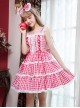 Chiffon Lace Plaid Classic Lolita Sling Dress