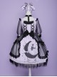 Star Moon Cat Series Sweet Lolita Half Sleeve Dress