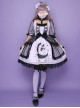 Star Moon Cat Series Sweet Lolita Half Sleeve Dress