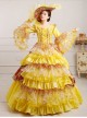 Palace Style Gorgeous Sequins Lace Lolita Prom Dress