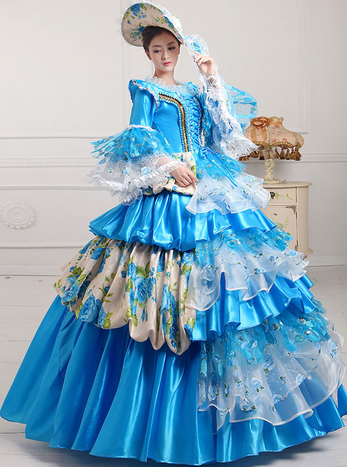 Palace Style Gorgeous Sequins Lace Lolita Prom Dress