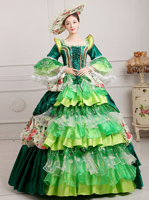 Palace Style Gorgeous Sequins Lace Lolita Prom Dress