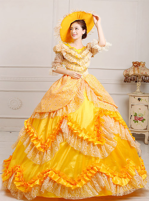 yellow lolita dress