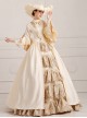 Solemn And Elegant Palace Style Stage Costume Champagne Lolita Prom Dress