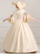 Solemn And Elegant Palace Style Stage Costume Champagne Lolita Prom Dress