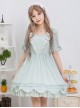 Concise Lace Ruffles Classic Lolita Short Sleeve Dress