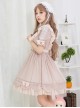 Concise Lace Ruffles Classic Lolita Short Sleeve Dress