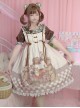 Vintage Teddy Bear Sweet Lolita Sleeveless Dress