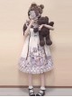 Vintage Teddy Bear Sweet Lolita Sleeveless Dress
