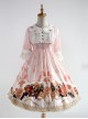 Elegant Printing Doll Collar Classic Lolita Short Sleeve Dress