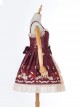 Rose Letter Paper Series Classic Lolita Sling Dress