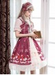 Rose Letter Paper Series Classic Lolita Sling Dress