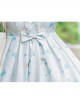 Cute Lop-eared Rabbit Printing Sweet Lolita Short Sleeve Dress