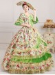 Palace Style Polychromatic Retro Lolita Prom Dress