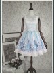 Bunny Alice printing Chiffon Lolita Sleeveless Dress Version I