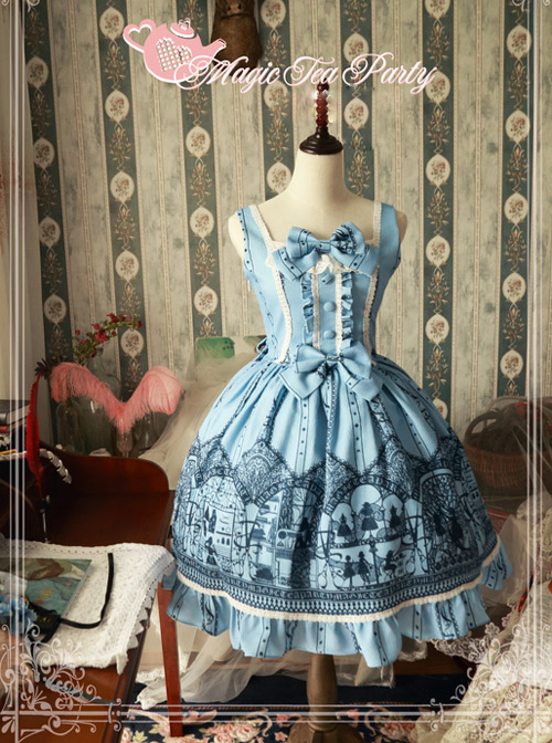 Magic Tea Party Western Style Dress Workshop Series Classic Lolita Sleeveless Dress