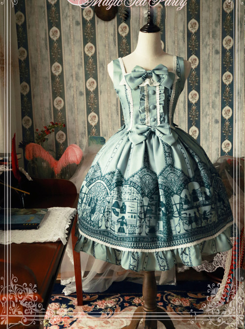 Magic Tea Party Western Style Dress Workshop Series Classic Lolita Sleeveless Dress