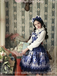 Magic Tea Party Starry Sky City Series Classic Lolita Sling Dress