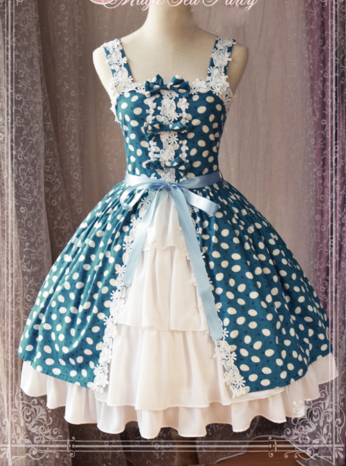 Magic Tea Party Owls And Rabbits Series Classic Lolita Sling Dress