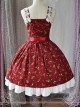 Magic Tea Party Owls And Rabbits Series Classic Lolita Sling Dress