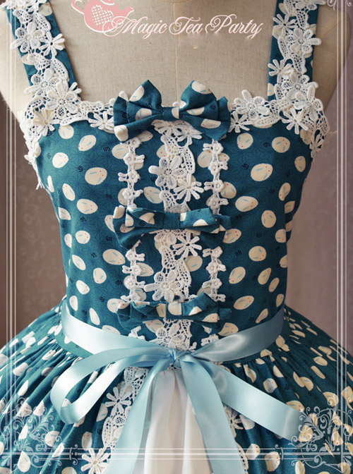 Magic Tea Party Owls And Rabbits Series Classic Lolita Sling Dress