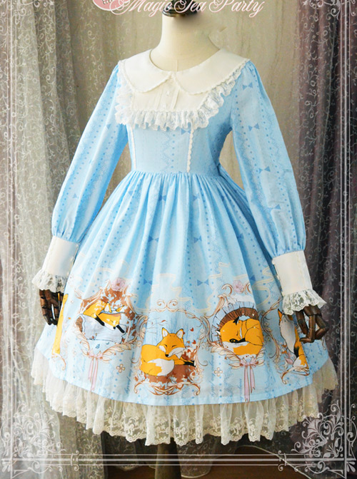 Magic Tea Party Antonio's Four Seasons Series Long Sleeve Classic Lolita Dress