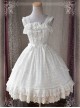 Magic Tea Party Alina Series White Lace Embroidery Classic Lolita Sling Dress