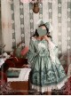 Magic Tea Party Western Style Dress Workshop Series Printing Long Puff Sleeve Classic Lolita Dress