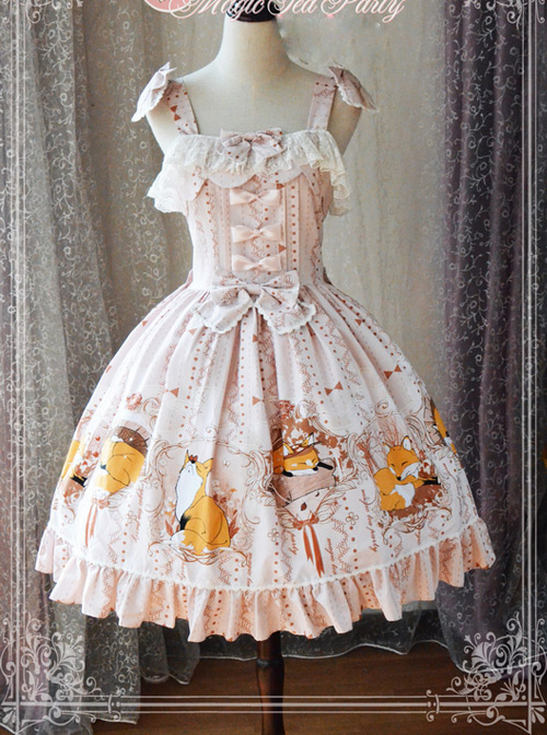 Magic Tea Party Antonio's Four Seasons Series Classic Lolita Sling Dress